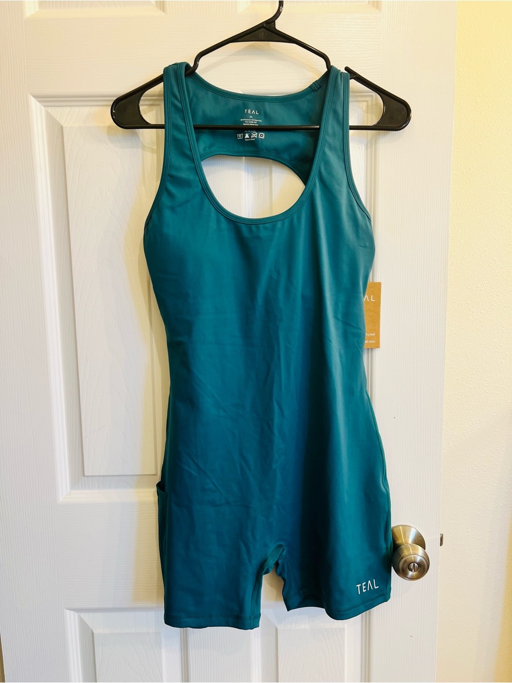 TEAL One-Piece Athletic Romper in Deep Teal